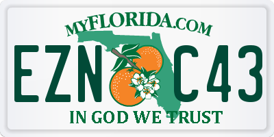 FL license plate EZNC43