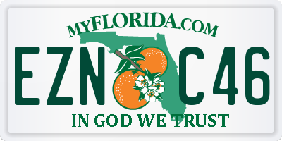 FL license plate EZNC46