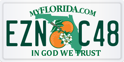 FL license plate EZNC48