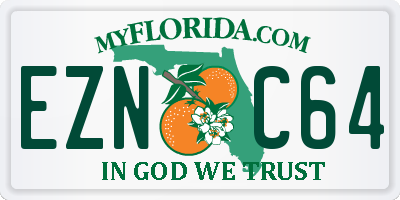 FL license plate EZNC64