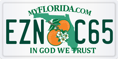 FL license plate EZNC65