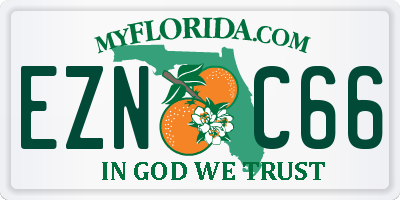 FL license plate EZNC66