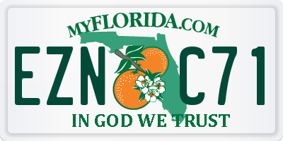 FL license plate EZNC71