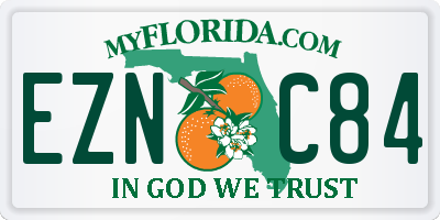 FL license plate EZNC84