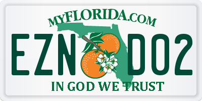 FL license plate EZND02