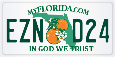 FL license plate EZND24