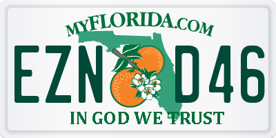 FL license plate EZND46