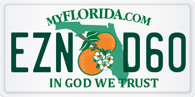 FL license plate EZND60