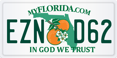 FL license plate EZND62