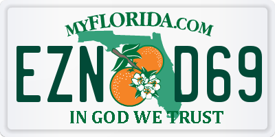 FL license plate EZND69