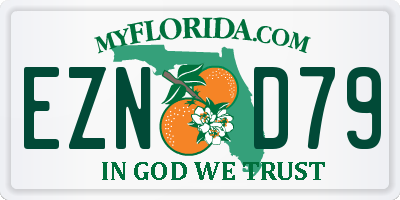 FL license plate EZND79