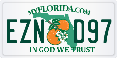 FL license plate EZND97