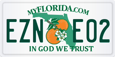 FL license plate EZNE02