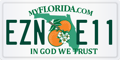 FL license plate EZNE11