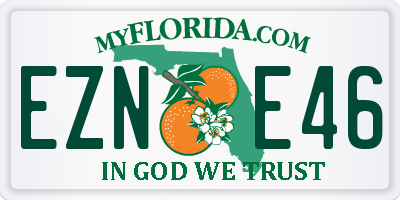 FL license plate EZNE46