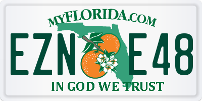 FL license plate EZNE48