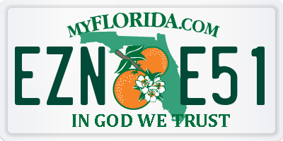 FL license plate EZNE51