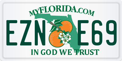 FL license plate EZNE69