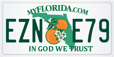 FL license plate EZNE79