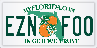 FL license plate EZNF00