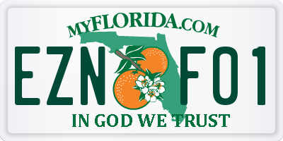 FL license plate EZNF01