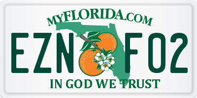 FL license plate EZNF02