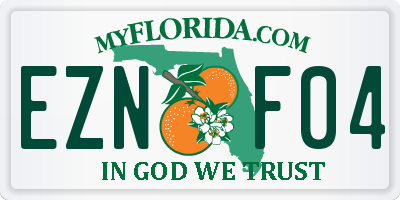 FL license plate EZNF04