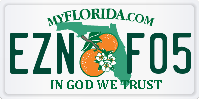 FL license plate EZNF05