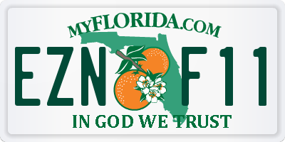 FL license plate EZNF11