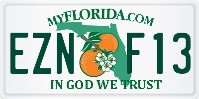 FL license plate EZNF13