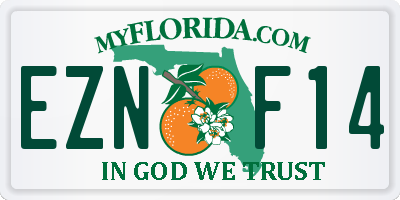 FL license plate EZNF14