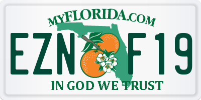 FL license plate EZNF19