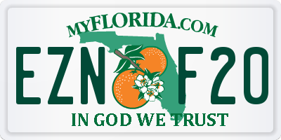 FL license plate EZNF20