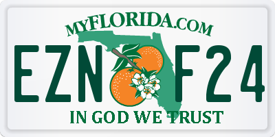 FL license plate EZNF24