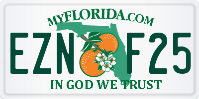 FL license plate EZNF25