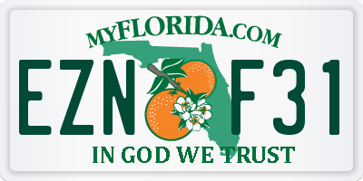 FL license plate EZNF31