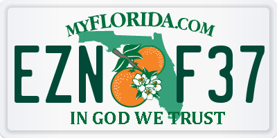 FL license plate EZNF37