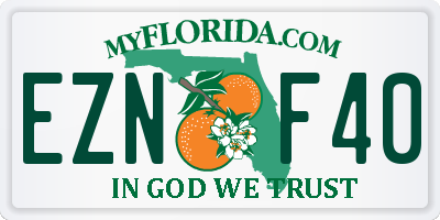 FL license plate EZNF40