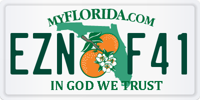 FL license plate EZNF41