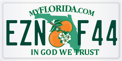 FL license plate EZNF44