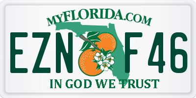 FL license plate EZNF46