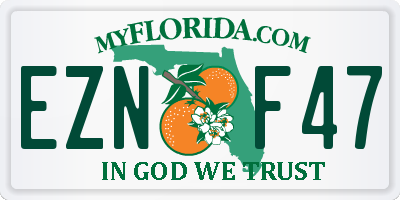 FL license plate EZNF47