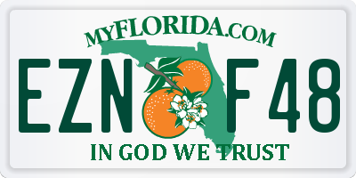 FL license plate EZNF48