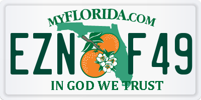 FL license plate EZNF49