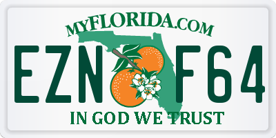 FL license plate EZNF64