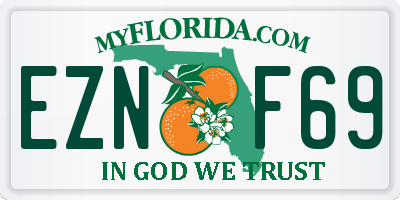 FL license plate EZNF69