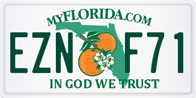 FL license plate EZNF71