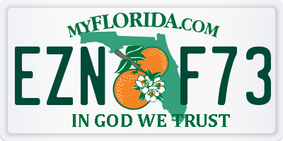 FL license plate EZNF73