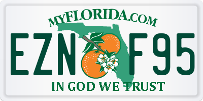 FL license plate EZNF95