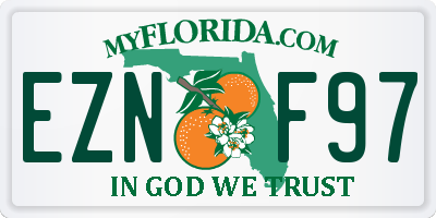 FL license plate EZNF97